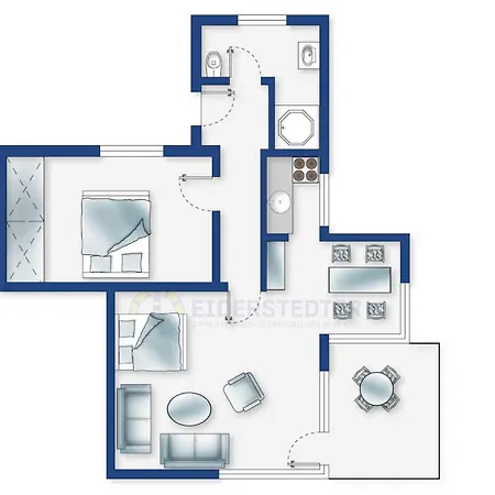 Wohnung 11 Seebrueckenblick Id 081 Apartment Sankt Peter-Ording